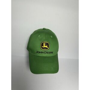 John Deere "Nothing Runs Like a Deere" Green Baseball Cap Adjustable‎ Strapback